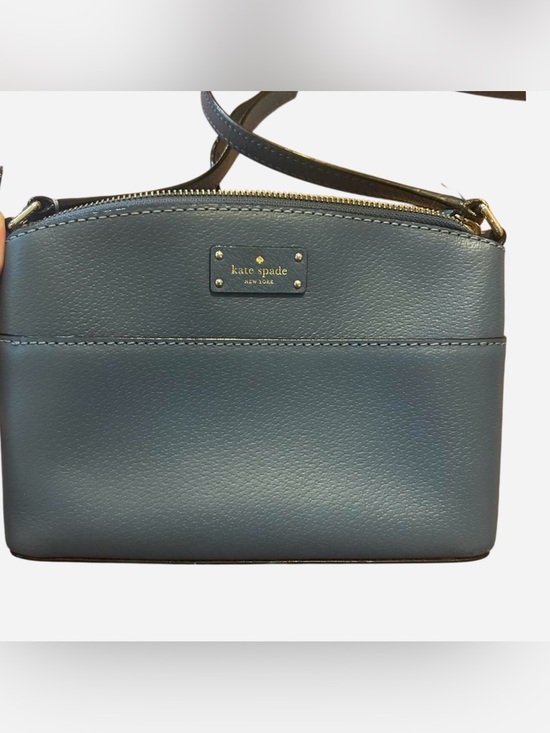 kate spade Handbags - kate spade Blue Pebbled Leather Crossbody with Gold Hardware